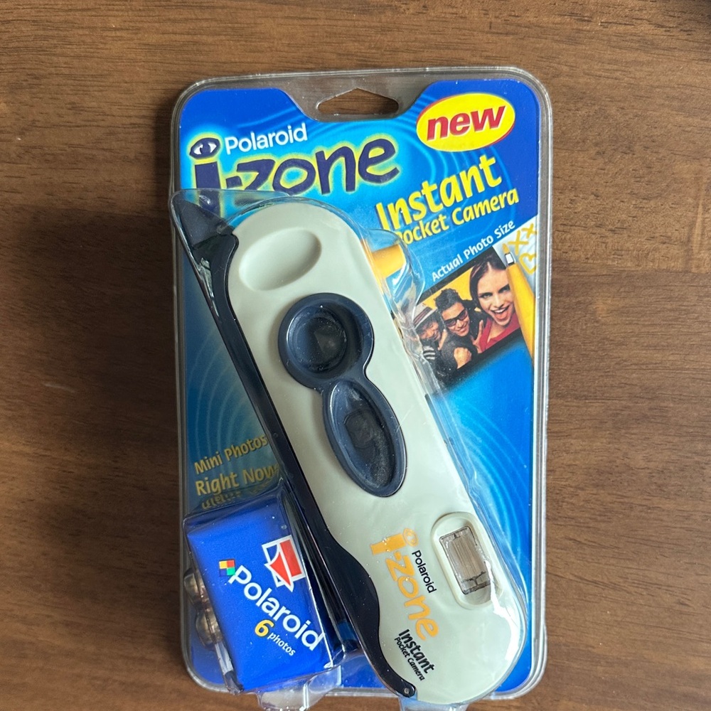 Polaroid i-Zone Instant Camera in White and Blue